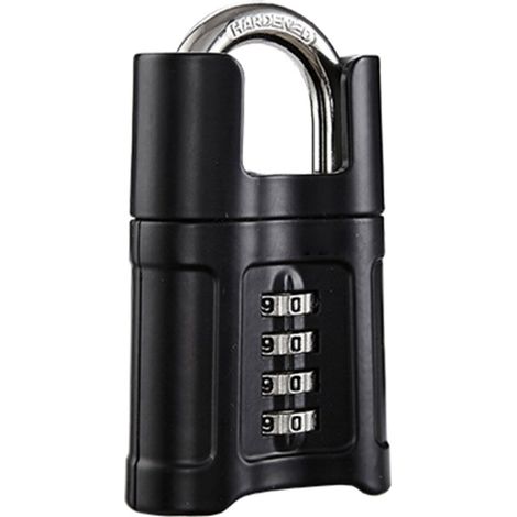 Cadenas à combinaison robuste et étanche à 4 chiffres pour extérieur, résistant aux intempéries, idéal pour les armoires de salle de sport.