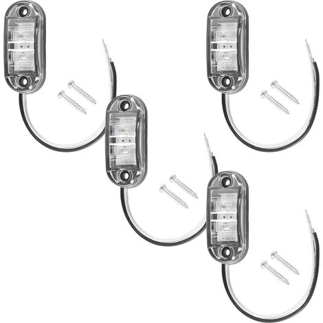 Luces De Contorno Remolque - Led 12 V 24 V - Ip65 - Para Remolque Caravana Barco Camión - 4 Unidades (1/5)