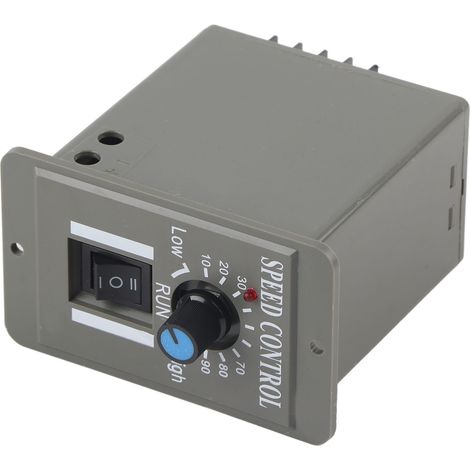 Drehzahlregler für Gleichstrommotoren mit Steuerschalter (CW/CCW), 12 V/24 V/36 V/48 V, 6 A (1/5)
