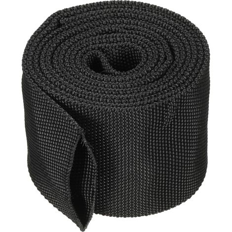 2.8" ID 6.5Ft Gaine de Protection en Nylon pour Tuyau, Couverture de Câble pour La Protection des Tuyaux de Soudage, des Tuyaux Hydrauliques, Noir (1/4)