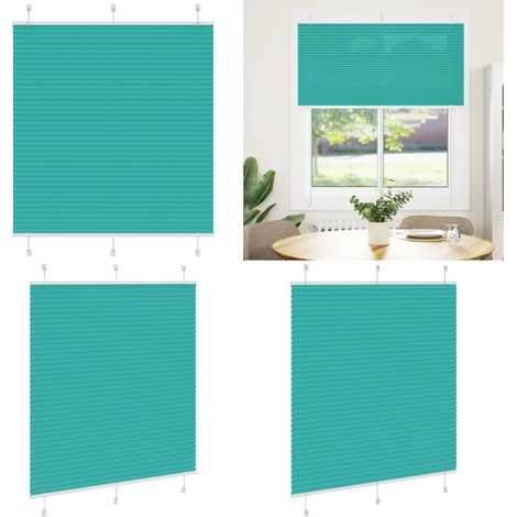 vidaXL Plissee Petrolgrün 115x100 cm Stoffbreite 114,4 cm Polyester (1/5)