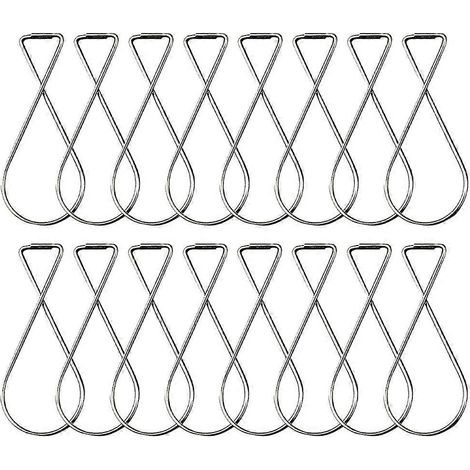 Lot de 100 crochets de suspension pour faux plafonds, idéaux pour les bureaux, les maisons et les magasins.-6.3x2.8cm-Silver (1/3)