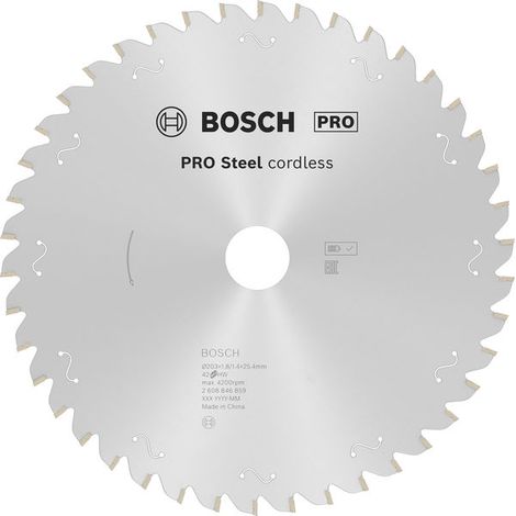 Bosch PRO Steel cordless Circular Saw Blade 203 x 1.8 x 25.4 mm 2608846859 (1/5)