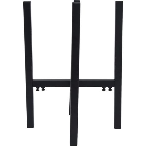 Lot de 2 supports de plantes métalliques réglables hauteur 2337cm, design milieu de siècle, pour intérieur et extérieur (1/5)
