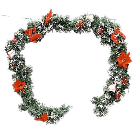 Guirlande Verte Noël Décorée 1M80 - SILUMEN (1/2)