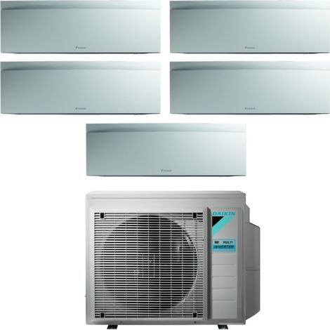 Daikin Bluevolution Penta Split-Inverter-Klimagerät Serie EMURA WHITE III 9+9+9+9 mit 5MXM90N R-32 Wi-Fi Integrated 9000+9000+9000 Farbe Weiß - Italienische Garantie
