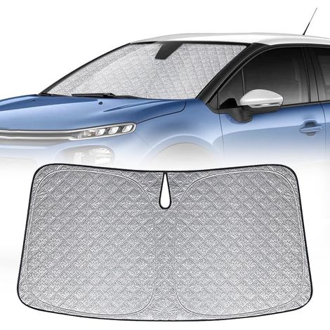 Pare-Soleil pour Pare-Brise Remplacement pour Citroen C3 2016-2024, Pliable Pare-Soleil pour Pare-Brise de Voiture, Bloque 99% des Rayons UV et Maintient Votre Véhicule au Frais,- (1/5)