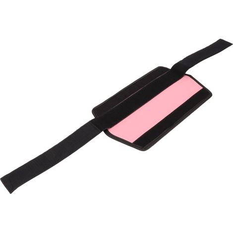 Sangle de hip thrust antidérapante portable en cuir PU multifonction, offrant équilibre et douceur, pour exercices de gym, rose. (1/5)