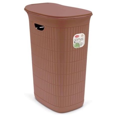 Cesta Portabiancheria con Coperchio Domus Mocha Mousse 36 Litri