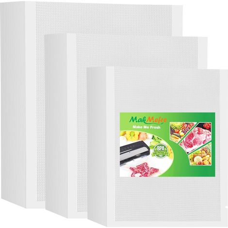 150 Sacs50 de Chaque Taille 15x25cm et 20x30cm et 28x40cm Pour Machine Sous Vide,Sac Sous Congelation Vide Alimentaire sans BPA (1/5)