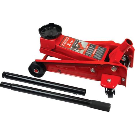 Varan Motors – Cric hydraulique roulant 3 tonnes NEFJ03 – Hauteur de levage 135-495mm – Roues pivotantes pour maniabilité – Compact et facile à ranger