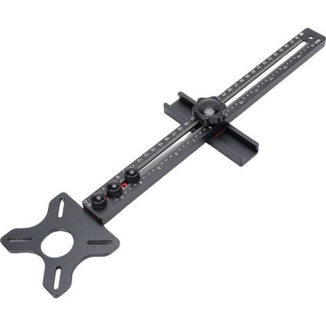 Support de fraisage pour défonceuse en alliage d'aluminium, guide de découpe circulaire multifonctionnel pour le travail du bois (1/5)