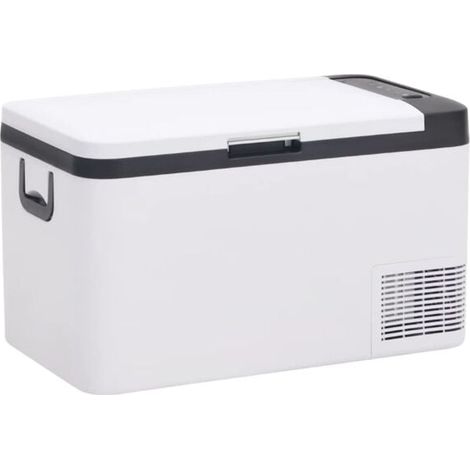 Boîte isotherme avec poignée, coloris noir et blanc, 18 litres, fabriquée en PP et PE. (1/5)