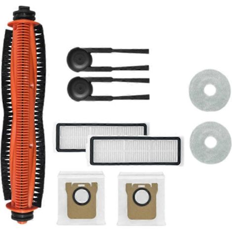 Zubehörteile für den Xiaomi Mijia M40S/OV31CN Staubsauger: Hauptwalze, Seitenbürste, HEPA-Filter, Reinigungstuch und Staubbeutel. (1/5)