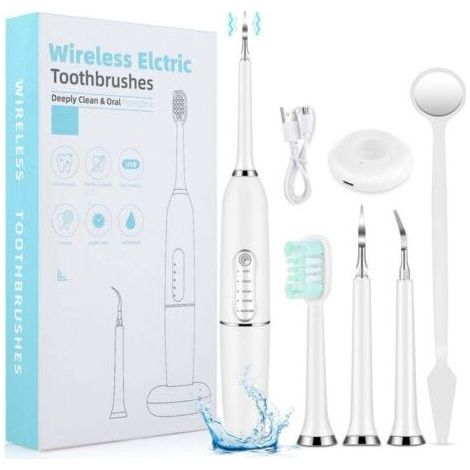 Electric toothbrush with 3-in-1 water flosser - Ultrasonic + oral irrigator + cleaner - Complete care (1/4)