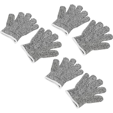 Lot de 3 paires de gants anti-coupures pour enfants, gants de protection pour le jardinage et les travaux de sécurité (1/5)