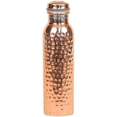 Bouteille en cuivre (800 ml), Gourde en cuivre martelé, Isha Life