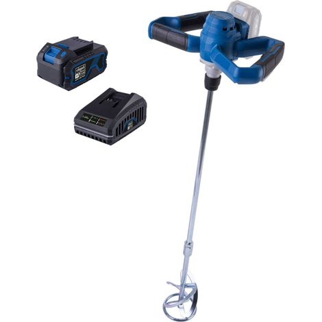 Akku-Mischer - SCHEPPACH - BC-PMX100-X - 20V iXES 4Ah - Bürstenlos - 6 Geschwindigkeiten, Schnellbefestigung