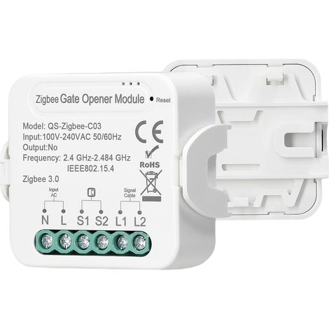 LIFCAUSAL Ouvre-porte de garage intelligent Tuya ZigBee, contrôleur d'ouverture de porte de garage, contrôle à distance par application mobile, compatible avec Alexa Google Home pour le contrôle voca (1/5)
