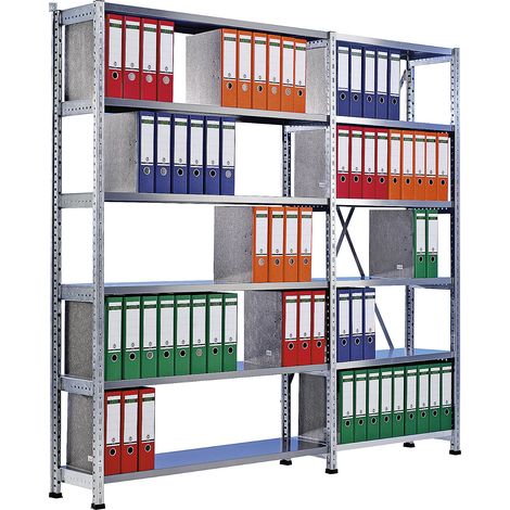 Certeo, Rayonnage emboîtable galvanisé, pour classeurs et (1/2)