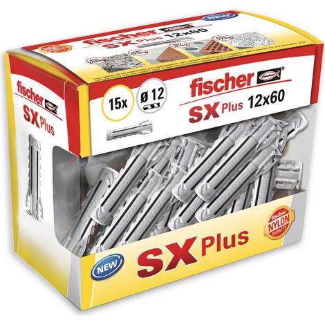 Taco SX Plus Ø12x60mm DIY 15 unidades (1/2)