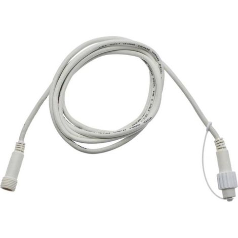 Câble rallonge 2,5M blanc 230V pour guirlande IP67 Lotti