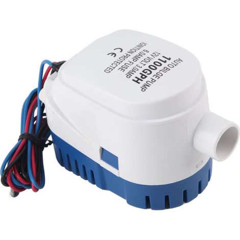 Beyamis Pompe de cale submersible électrique automatique, accessoire ABS pour le drainage des bateaux, alimentation 12 V CC, débit 1100 GPH (1/5)