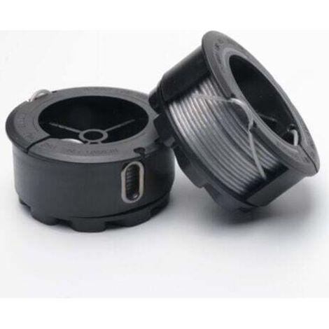 2-teilige Trimmerfadenspule für BOSCH UniversalGrassCut 18 18-26 18-260 F016800570 mit Abdeckung