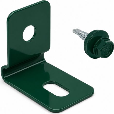 Paneel-Ummantelungsclip, Klemme, Griff, 3/4 grün + Schraube, 50 Stück (1/5)