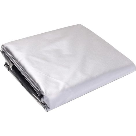 Couverture de jardin, mobilier d'extérieur, anti-poussière, anti-UV, imperméable (argent) 260 x 135 x 82 cm