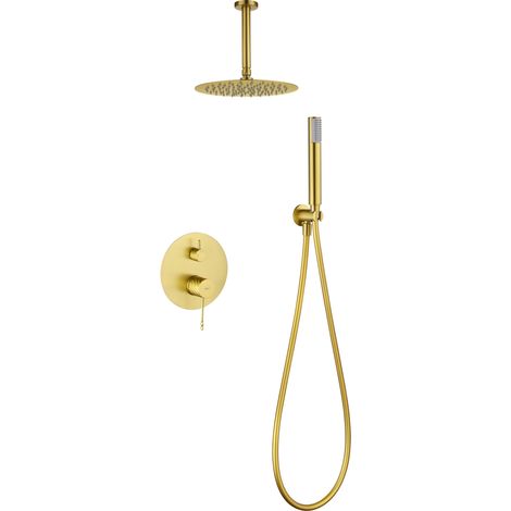 Set doccia incasso monocomando Palau finitura oro spazzolato [ IMEX® ]