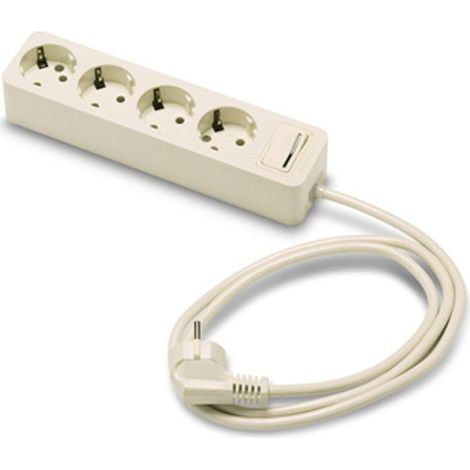 BASE MULTIPLE 4 PRISES TT AVEC INTERRUPTEUR