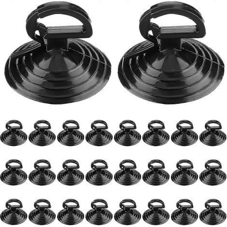Lot de 24 pare-soleil de pare-brise de voiture à ventouses, petits supports en PVC pour vitres automobiles (1/5)