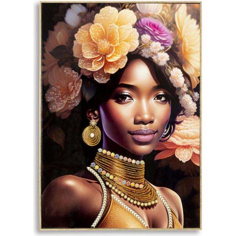 PAINTING WITH FRAME ZENA -A- CM 72X4,5X102 (1/4)
