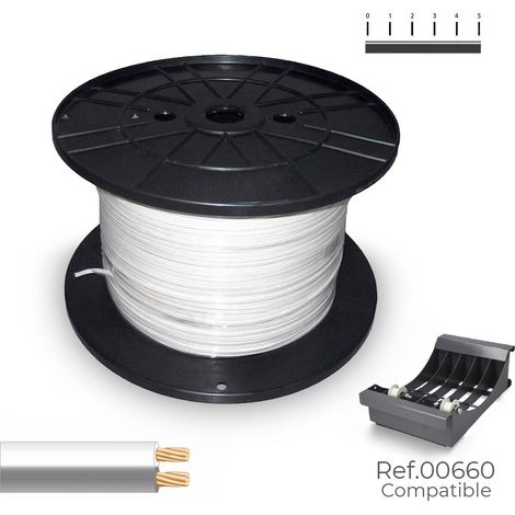 SEDILES Cavo parallelo 48V 2x0,75mm² colore bianco e grigio 500m (bobina Ø26x15cm)