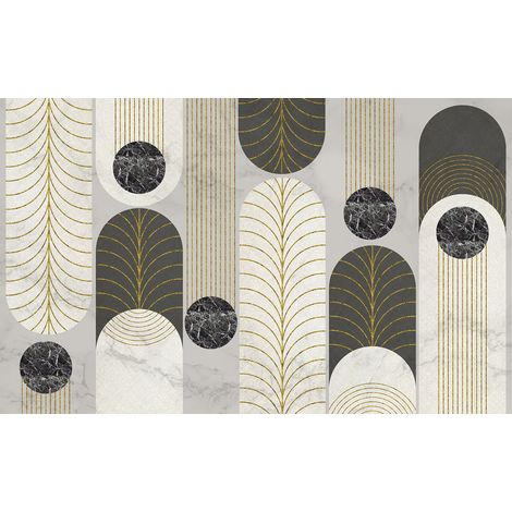 Papier peint panoramique - Motif Géométrique - 130 cm x 80 cm (1/2)