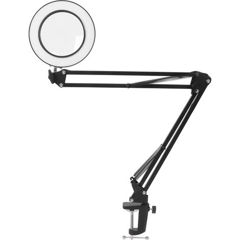 5-fach LED-Vergrößerungslampe mit Klemme, dimmbare USB-Schreibtischleuchte zum Lesen und Sticken (1/5)
