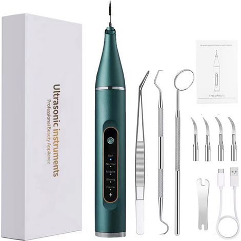 Dentifrice - ensemble de brosse à dents électrique, cinq modes électriques + accessoires multiples, décapant de taches dentaires
