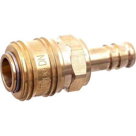 Raccord Rapide Pneumatique Femelle - 10 mm - Type Allemand - Laiton - Pour Tuyau Air Comprimé - Lot de 2