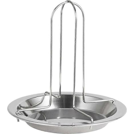 Grille de rôtissage pour poulet, plaques de cuisson, support de grille antiadhésive pour barbecue, plateau avec bol, accessoires et outils pour barbecue (1/5)