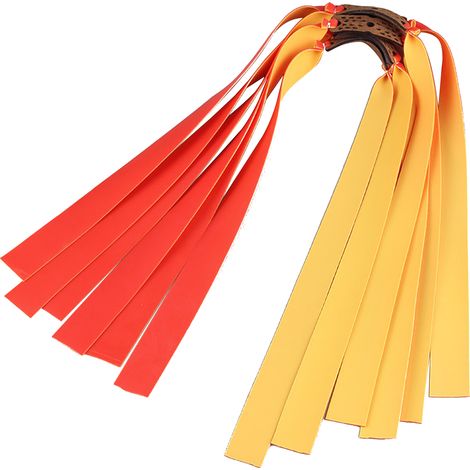 [Ande Online] 1mm thick conical flat rubber band slingshot accessories slingshot rubber band 1pc (width 2cm, single side 24, total length 52cm) order notes red and PP bag required (1/5)