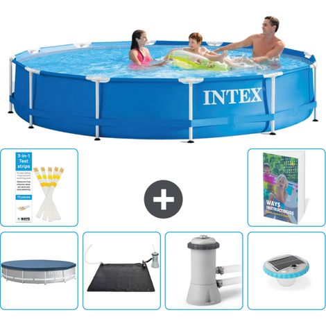 Frame Pool Rund - 366x76 cm - 7-teilig S154