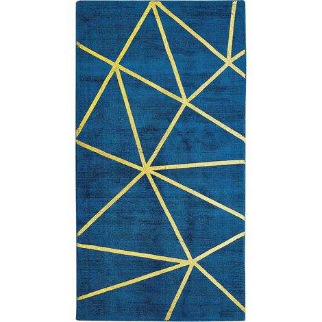 Teppich HAVZA Blau 80 x 150 cm Viskose