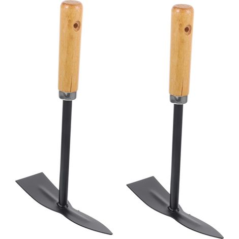 Juego de 6 herramientas de jardinería: pala pequeña para desherbar, rastrillo de mano, pala pequeña de jardinería, mini herramientas de jardinería, paleta, paletas de jardinería de mano, hierro