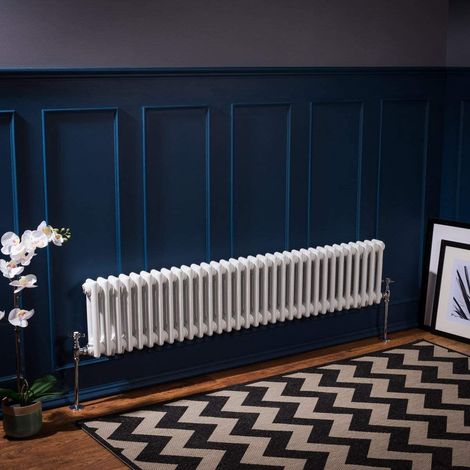 WarmeHaus Traditional Radiator White Double Panel 300x1460mm (1/5)