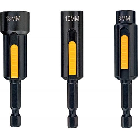 Dewalt DT7460-QZ Impact Rated IR Cleanable Nut Driver 8 10 13mm Socket Wrench (1/4)