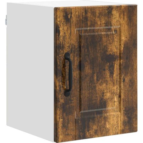 Maison Exclusive - Armadietto a muro PORTO Rovere fumé 30 x 31 x 40 cm (1/5)