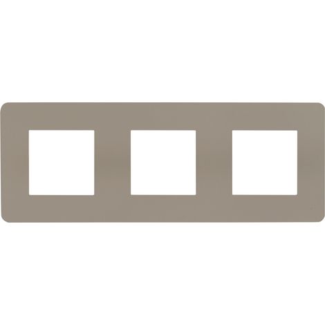 Plaque Unica Studio - 3 postes - Taupe