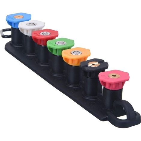 Ensemble D'embouts Pour Nettoyeur Haute Pression avec Porte-buse, 7 Embouts de Buse, Connexion Rapide 1/4", 4000 PSI (1/4)