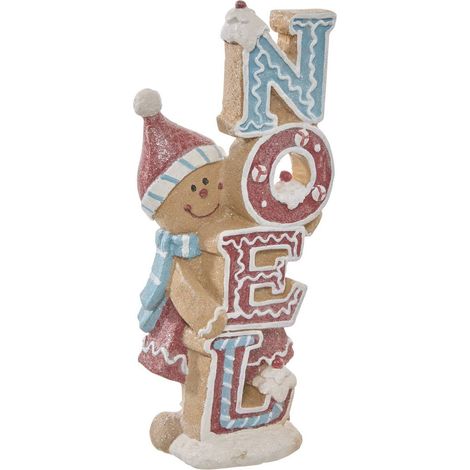 Mot décoratif en résine Noël Ginger H. 25 cm - Feeric lights & christmas